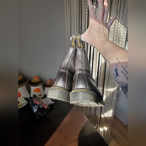 Black Dr. Martens Boots - Made in England - Size US Men's 12 - Picture 2 of 5